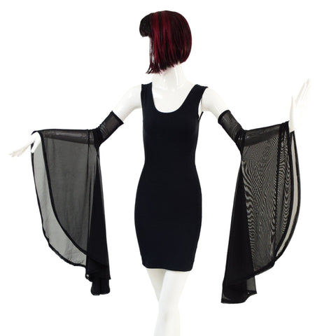 Ready to Ship Mesh Mini Sorceress Sleeve Arm Warmers (Dress sold separately) Large - Coquetry Clothing