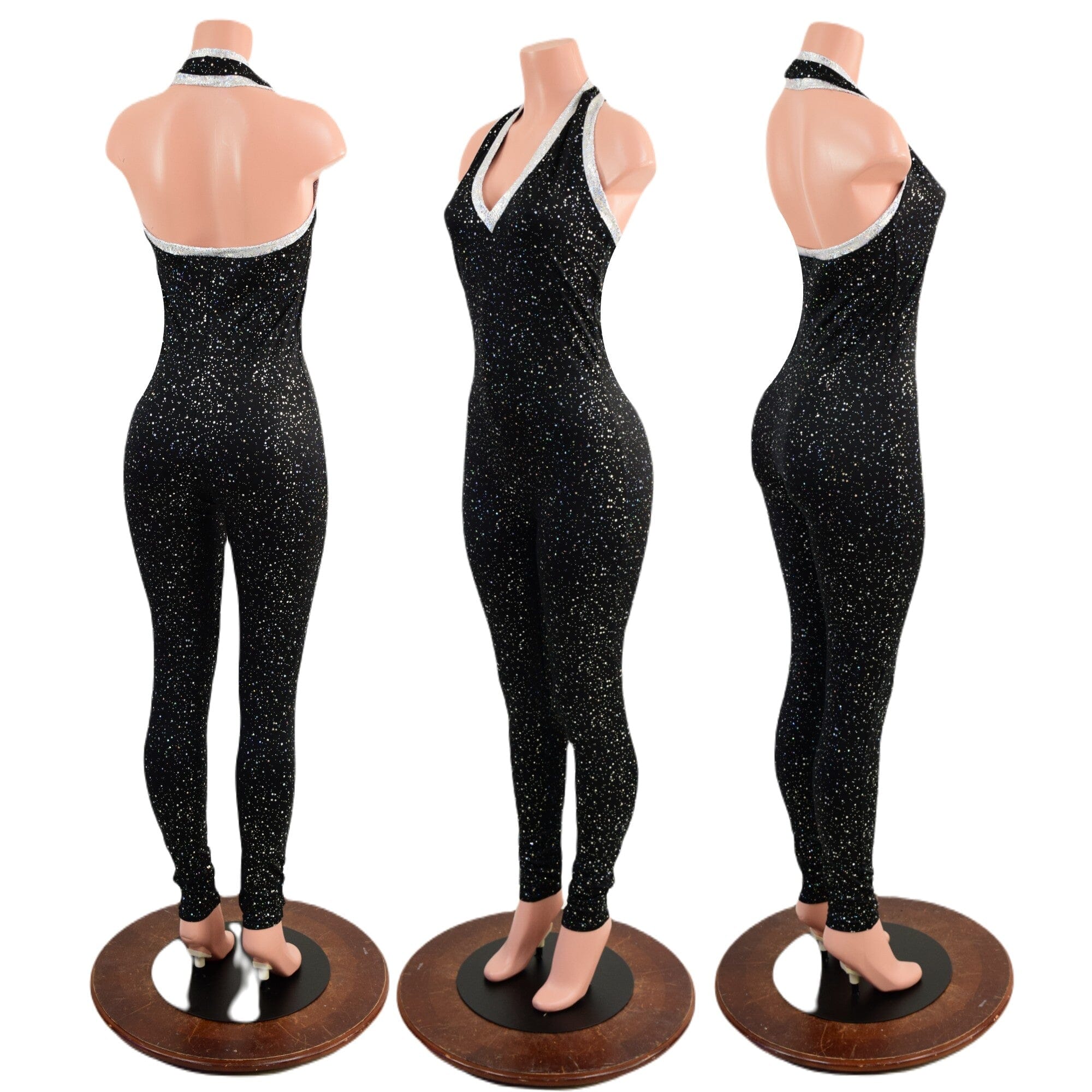 Silver Starlette Tank Catsuit main image 1