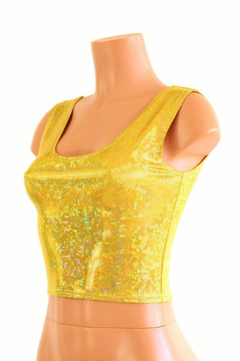 Gold Kaleidoscope Crop Tank - Coquetry Clothing