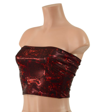 Primeval Red Tube Top - Coquetry Clothing
