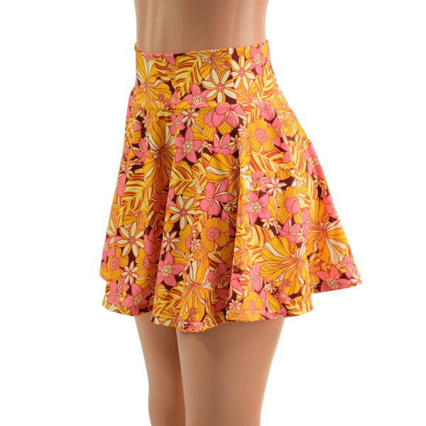 "What the Floral" 15" Mini Rave Skirt Ready To Ship - 1
