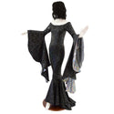 Off Shoulder Star Noir Sorceress Sleeve Gown with Scoop Neck and Silver Kaleidoscope Sleeve Linings - 3