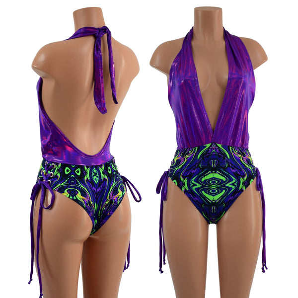 Lace Up Hip Josie Romper - 1