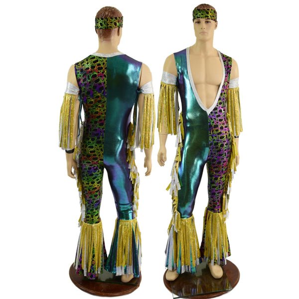 Mens 4PC Fringed Wrestling Set - 1