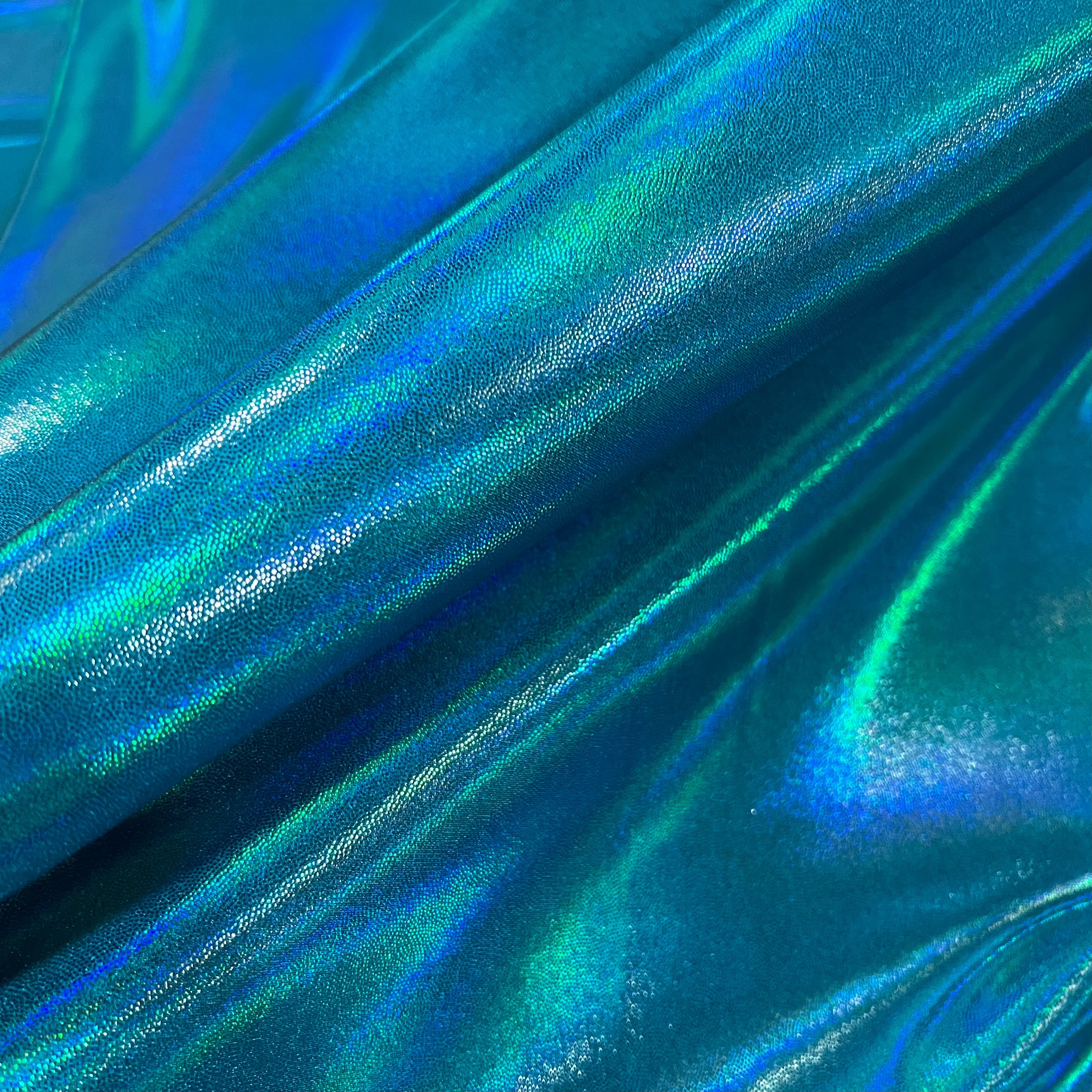 Peacock Blue Holographic Fabric Coquetry Clothing peacock-blue-holographic-fabric-coquetry-clothing