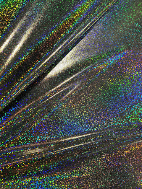 Silver Holographic Spandex Fabric - Coquetry Clothing