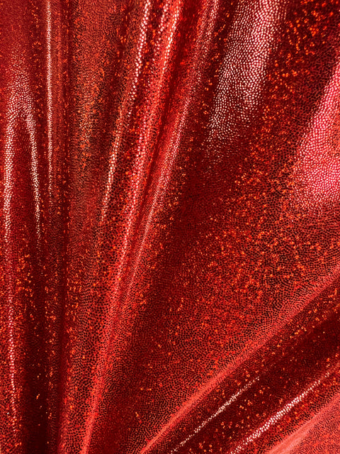 Red Sparkly Jewel Fabric - Coquetry Clothing