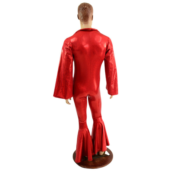Mens Waterloo Catsuit in Red Sparkly Jewel - 4