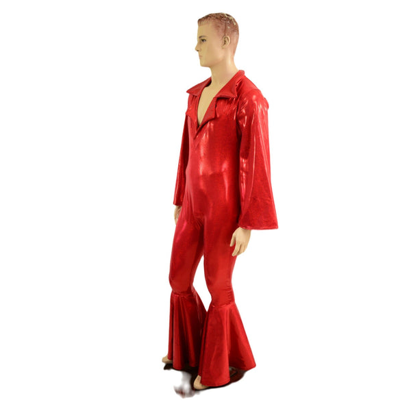 Mens Waterloo Catsuit in Red Sparkly Jewel - 5