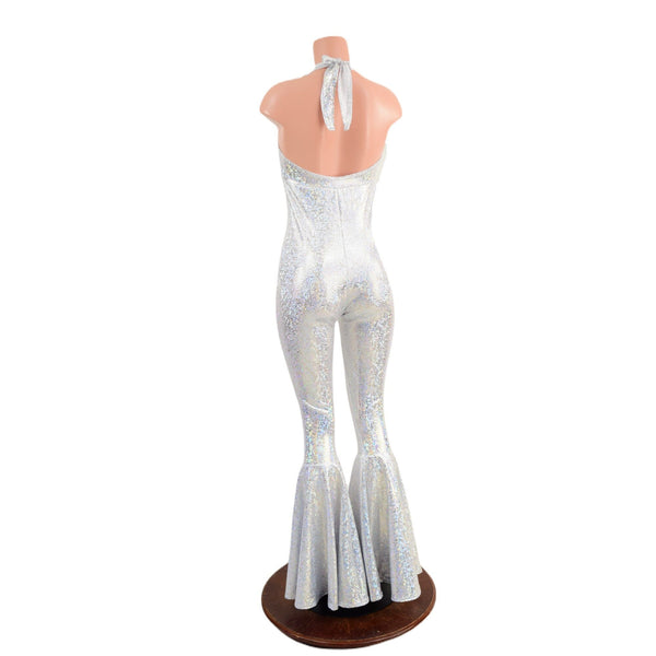 Monroe Halter Bell Bottom Flare Catsuit - 4