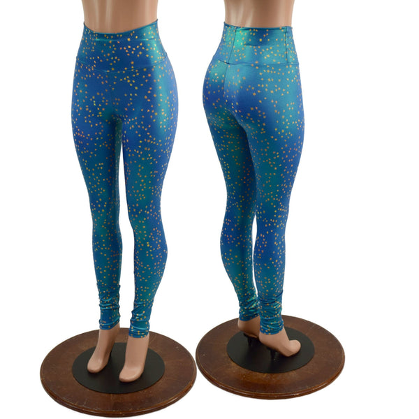 High Waist Leggings in StarDust OVERSTOCK Ready To Ship - 1