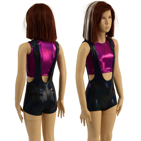 Kids Suspender Romper - 1