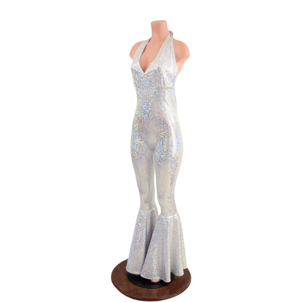 Monroe Halter Bell Bottom Flare Catsuit - 5