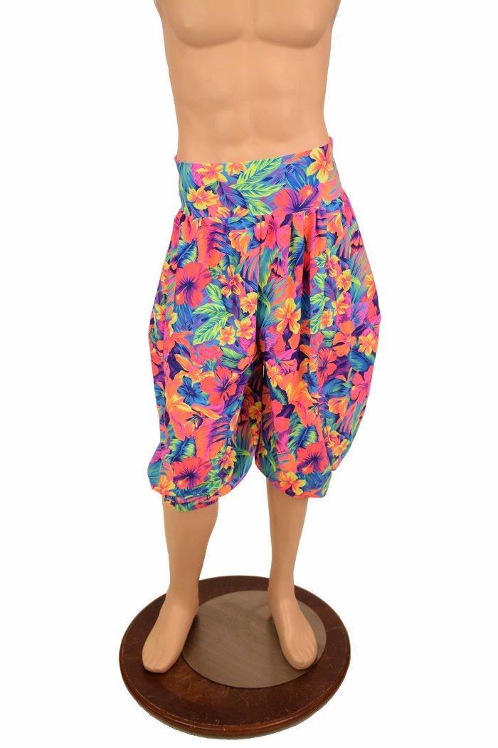 Tahitian Floral Michael Pants With Pockets Coquetry Clothing 0743