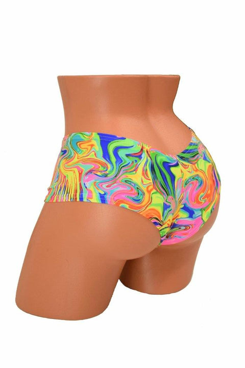 Neon Flux Cheeky Shorts - Coquetry Clothing