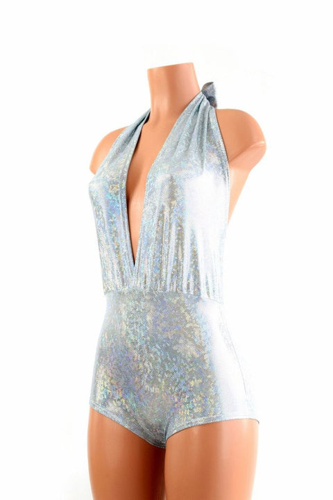 "Josie" Romper in Frostbite Shattered Glass - Coquetry Clothing
