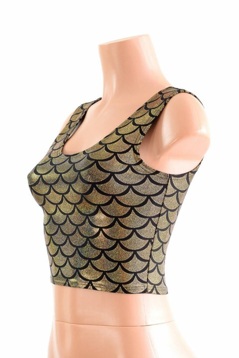 Holographic Mermaid Tank Crop - Coquetry Clothing