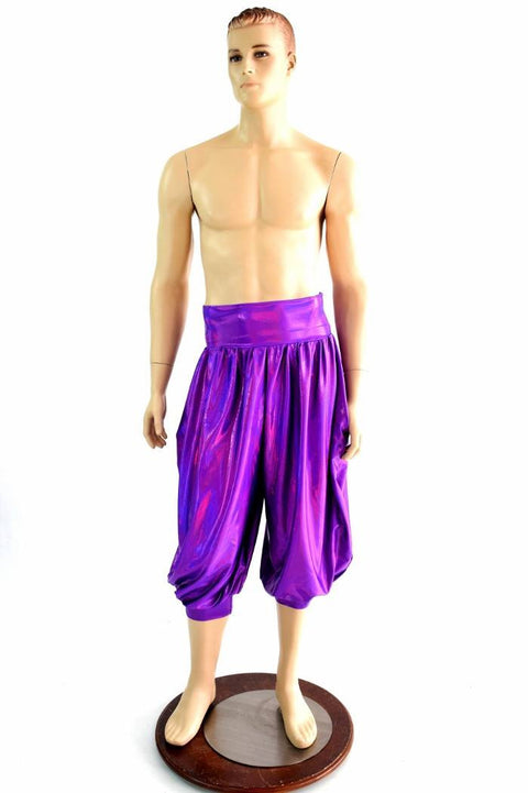 "Michael" Pants in Grape Holo - Coquetry Clothing