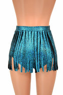 Siren Gladiator Shorts in Turquoise Shattered Glass - 3