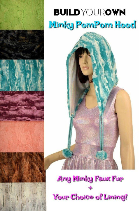 Build Your Own Minky Pom Pom Hood - Coquetry Clothing