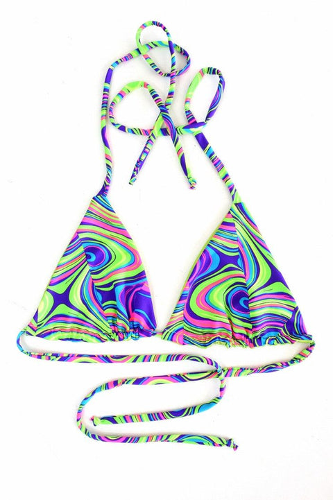 Reversible Triangle Slide Bikini Top - Coquetry Clothing