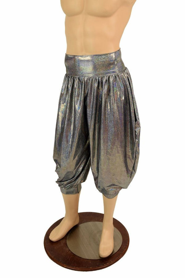 "Michael" Pants in Silver Holo - 5