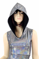 Silver Hoodie Skater Dress - 2