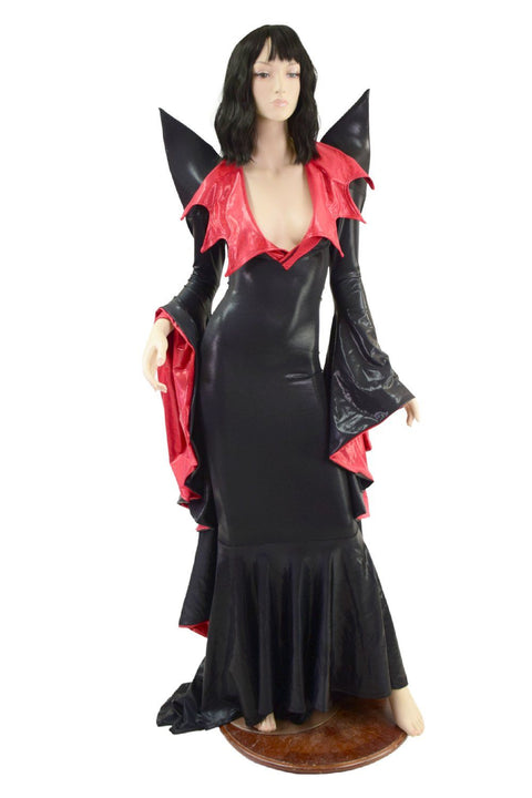 Mega Sharp Shoulder Demonica/Sorceress Gown - Coquetry Clothing