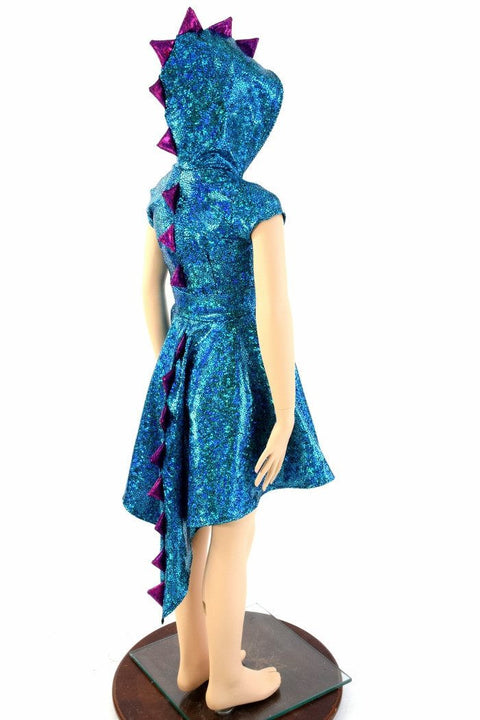Girls Dragon Tail Skater Dress - Coquetry Clothing