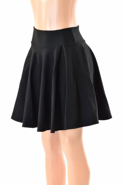 19" Black Zen Skater Skirt - Coquetry Clothing