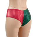 Red & Green Elf Cheeky Booty Shorts - 1