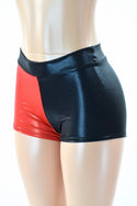 Harlequin Red & Black Mid Rise Shorts - 1