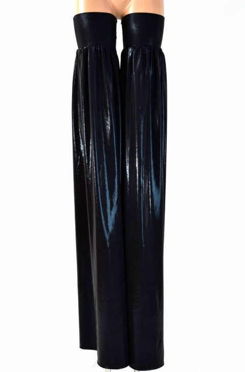 Black Mystique Metallic Stilt Covers - Coquetry Clothing
