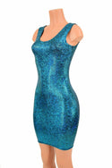 Turquoise Holographic Tank Dress - 1