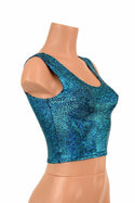 Turquoise Holographic Crop - 3