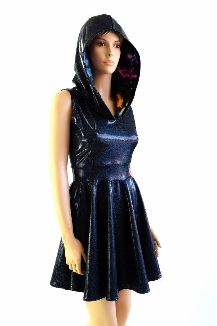 Coquetry Clothing Galaxy Pocket Hoodie Skater Dress - 3XL