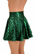 Green Mermaid Mini Rave Skirt - 5