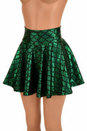 Green Mermaid Mini Rave Skirt - 1