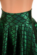 Green Mermaid Mini Rave Skirt - 6