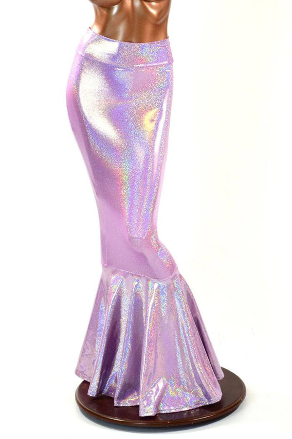 Lilac High Waist Mermaid Skirt - 5