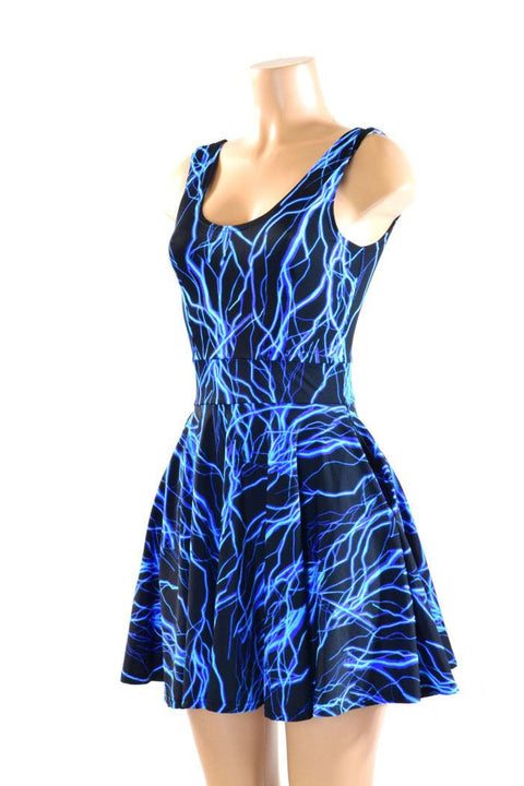 Lightning Pocket Skater Dress - Coquetry Clothing