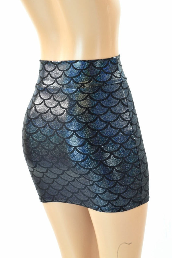 Black Mermaid Bodycon Skirt - 3