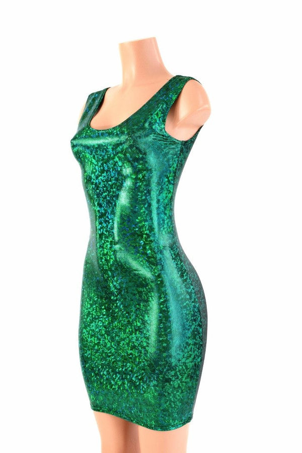 Green Kaleidoscope Tank Dress - 1