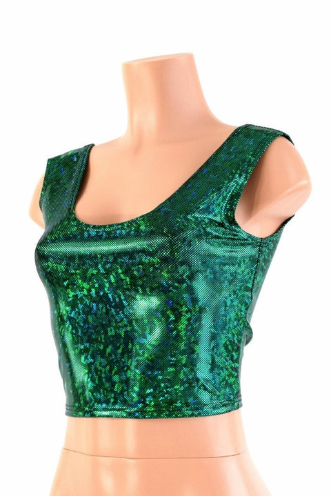 Green Kaleidoscope Crop Tank - Coquetry Clothing