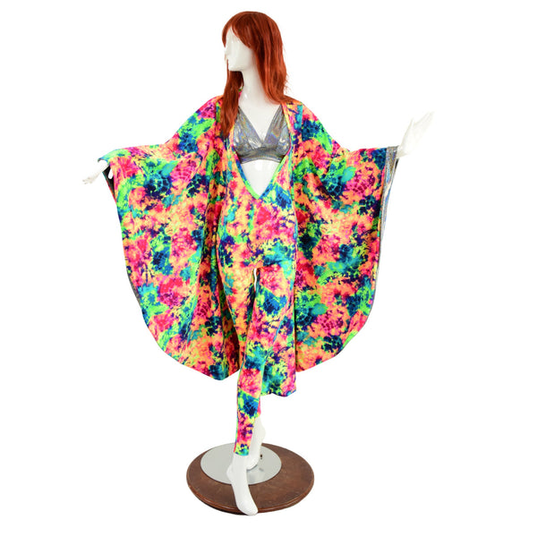 2PC Batwing Catsuit with Reveal - 6