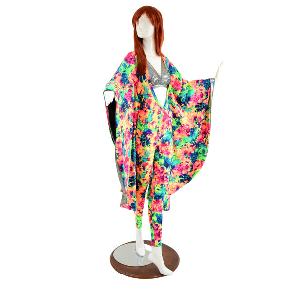 2PC Batwing Catsuit with Reveal - 9