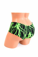 Green Lightning Cheeky Shorts - 1