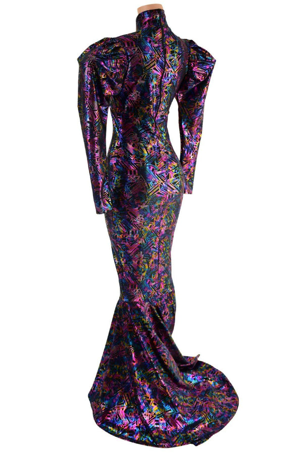 Cyberspace Puddle Train Gown - 3