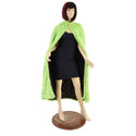 Avocado Minky Faux Fur Cape with Snap Collar - 1
