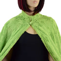 Avocado Minky Faux Fur Cape with Snap Collar - 2